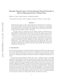 Reusing Trained Layers of Convolutional Neural Networks to Shorten
  Hyperparameters Tuning Time