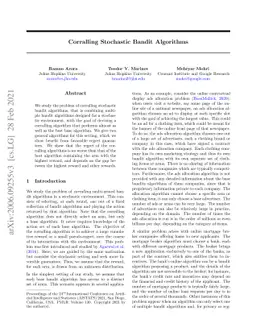 Corralling Stochastic Bandit Algorithms