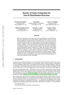 Density of States Estimation for Out-of-Distribution Detection