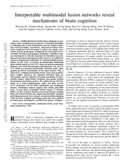 Interpretable multimodal fusion networks reveal mechanisms of brain
  cognition