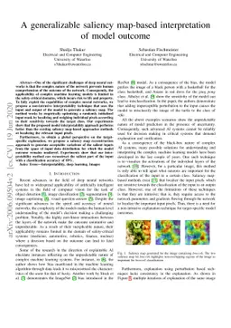 A generalizable saliency map-based interpretation of model outcome