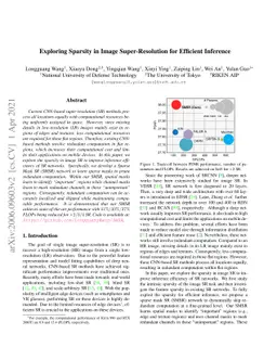 Exploring Sparsity in Image Super-Resolution for Efficient Inference