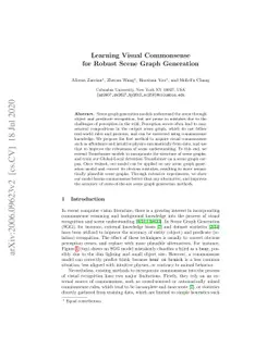 Learning Visual Commonsense for Robust Scene Graph Generation