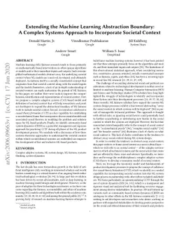 Extending the Machine Learning Abstraction Boundary: A Complex Systems
  Approach to Incorporate Societal Context