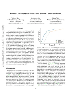 FrostNet: Towards Quantization-Aware Network Architecture Search