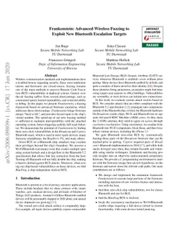 Frankenstein: Advanced Wireless Fuzzing to Exploit New Bluetooth
  Escalation Targets