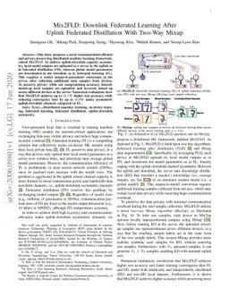 Mix2FLD: Downlink Federated Learning After Uplink Federated Distillation
  With Two-Way Mixup