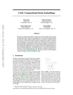 CoSE: Compositional Stroke Embeddings