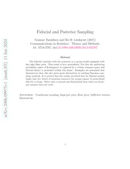 Fiducial and Posterior Sampling