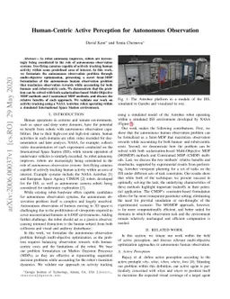 Human-Centric Active Perception for Autonomous Observation