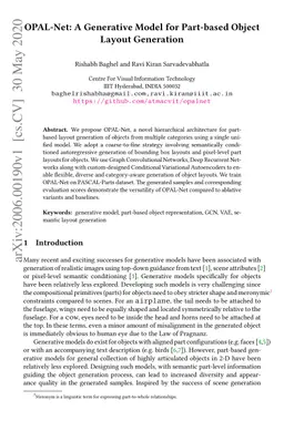 OPAL-Net: A Generative Model for Part-based Object Layout Generation