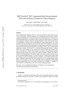 SDCT-AuxNet$^θ$: DCT Augmented Stain Deconvolutional CNN with
  Auxiliary Classifier for Cancer Diagnosis
