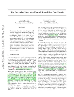 The Expressive Power of a Class of Normalizing Flow Models