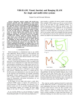VIR-SLAM: Visual, Inertial, and Ranging SLAM for single and multi-robot
  systems