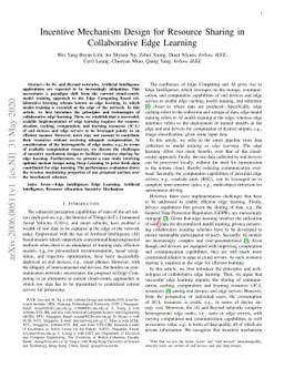 Incentive Mechanism Design for Resource Sharing in Collaborative Edge
  Learning