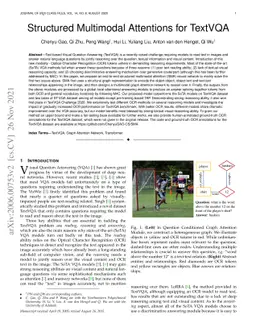 Structured Multimodal Attentions for TextVQA