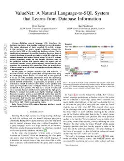 ValueNet: A Natural Language-to-SQL System that Learns from Database
  Information