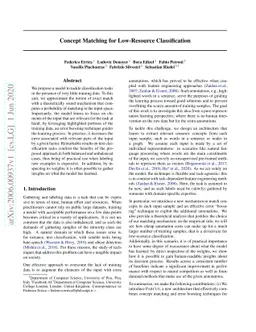 Concept Matching for Low-Resource Classification