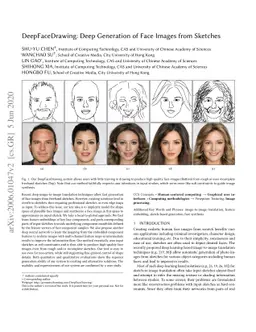 Deep Generation of Face Images from Sketches