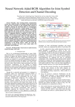 Neural Network-Aided BCJR Algorithm for Joint Symbol Detection and
  Channel Decoding