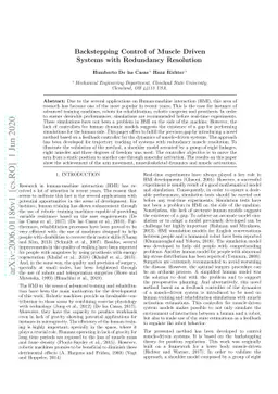 Backstepping Control of Muscle Driven Systems with Redundancy Resolution