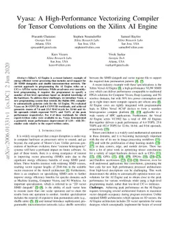 Vyasa: A High-Performance Vectorizing Compiler for Tensor Convolutions
  on the Xilinx AI Engine