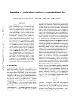 DeepCoDA: personalized interpretability for compositional health data