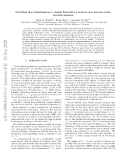 Detection of gravitational-wave signals from binary neutron star mergers
  using machine learning
