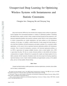 Unsupervised Deep Learning for Optimizing Wireless Systems with
  Instantaneous and Statistic Constraints