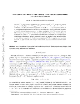Tree-Projected Gradient Descent for Estimating Gradient-Sparse
  Parameters on Graphs