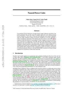 Neural Power Units