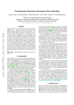 Neural Speaker Diarization with Speaker-Wise Chain Rule