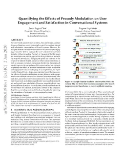 Quantifying the Effects of Prosody Modulation on User Engagement and
  Satisfaction in Conversational Systems