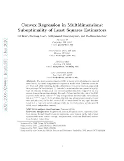 Convex Regression in Multidimensions: Suboptimality of Least Squares
  Estimators