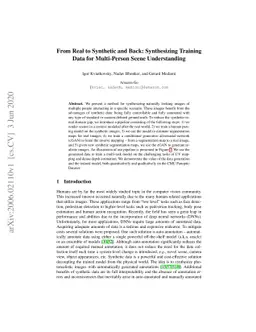From Real to Synthetic and Back: Synthesizing Training Data for
  Multi-Person Scene Understanding