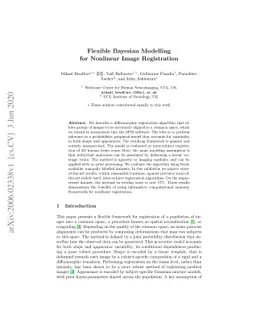 Flexible Bayesian Modelling for Nonlinear Image Registration