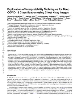 Exploration of Interpretability Techniques for Deep COVID-19
  Classification using Chest X-ray Images