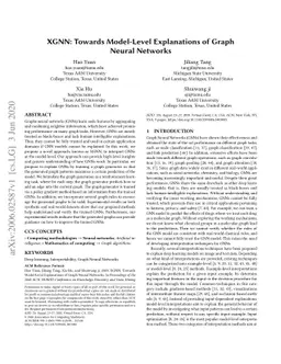 XGNN: Towards Model-Level Explanations of Graph Neural Networks
