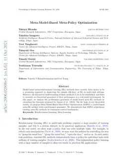 Meta-Model-Based Meta-Policy Optimization