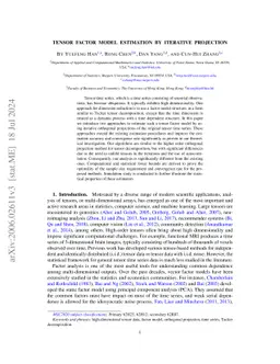 Tensor Factor Model Estimation by Iterative Projection