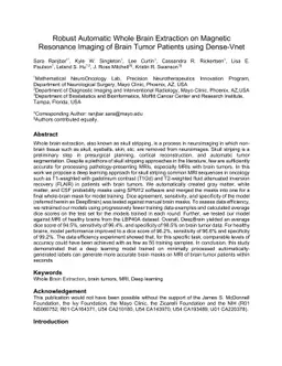 Robust Automatic Whole Brain Extraction on Magnetic Resonance Imaging of
  Brain Tumor Patients using Dense-Vnet