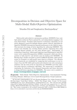 Decomposition in Decision and Objective Space for Multi-Modal
  Multi-Objective Optimization