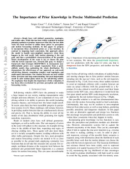 The Importance of Prior Knowledge in Precise Multimodal Prediction