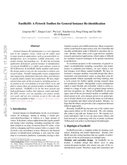 FastReID: A Pytorch Toolbox for General Instance Re-identification
