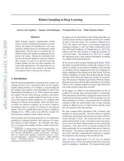 Robust Sampling in Deep Learning