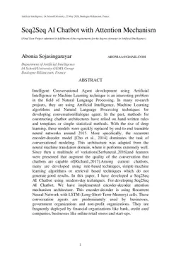 Seq2Seq AI Chatbot with Attention Mechanism