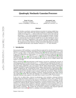Quadruply Stochastic Gaussian Processes