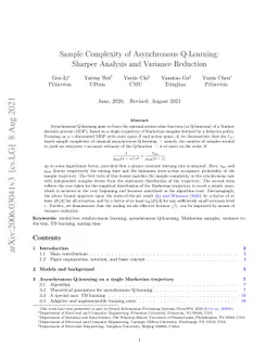 Sample Complexity of Asynchronous Q-Learning: Sharper Analysis and
  Variance Reduction
