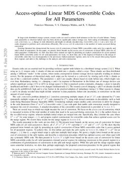 Access-optimal Linear MDS Convertible Codes for All Parameters