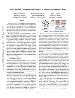 Achieving High Throughput and Elasticity in a Larger-than-Memory Store